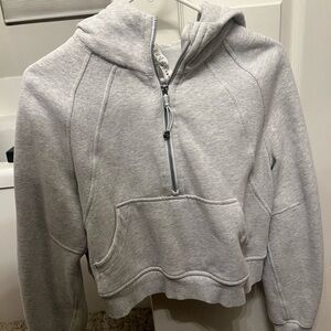Lulu scuba Gray Half-Zip Hoodie